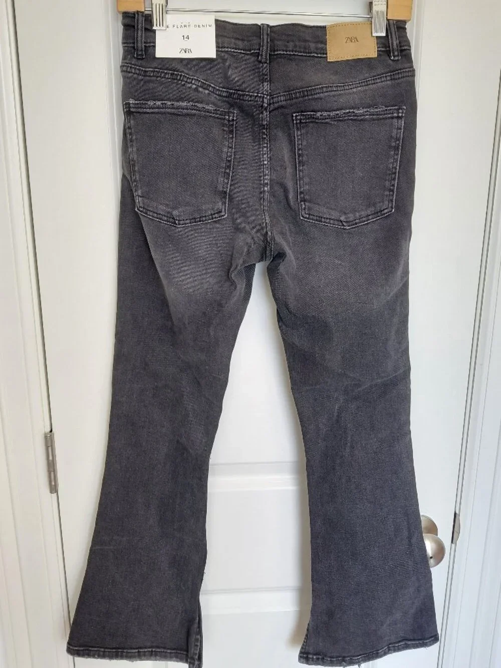 Zara Girls' Black Flare Jean